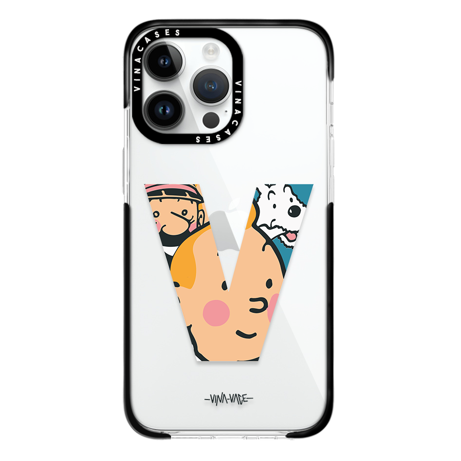 Vina X Vace V TinTin Phone Case 1 iPhone 14 pro black bumper case white